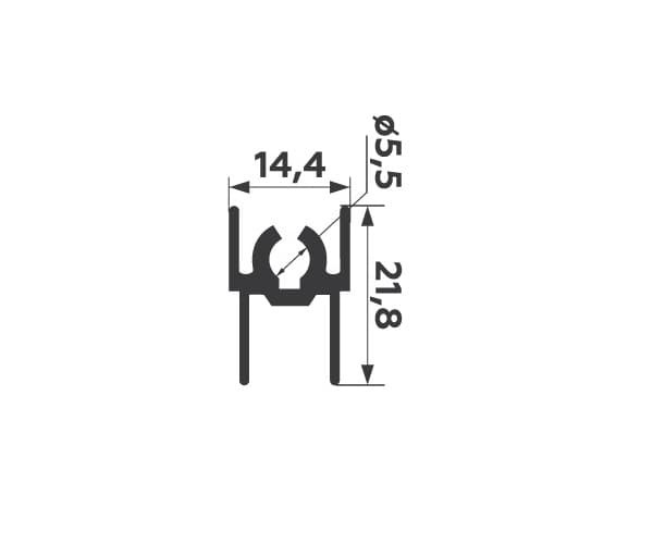 Профиль горизонтальный верхний Арабика (5900)