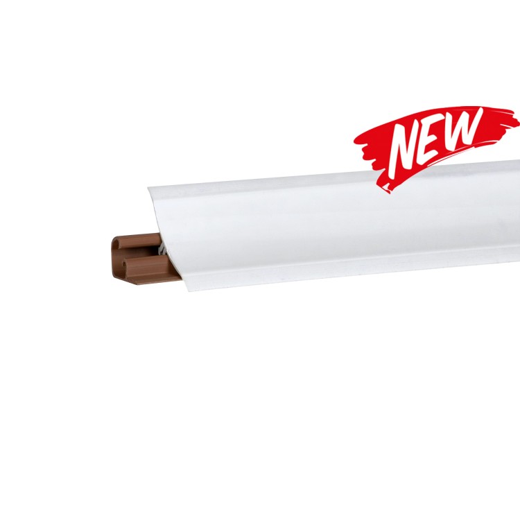 Плинтус "Белый блеск" 3,0м LB-231-6056 Korner