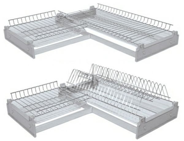 Сушилка в угловую полку 600*600 хром(1313)