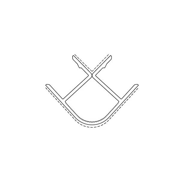 Угловое соединение 90гр. дуб млечный №17 (1 м)