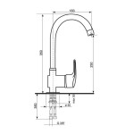Смеситель EcoStone ES-04- 302 песочный
