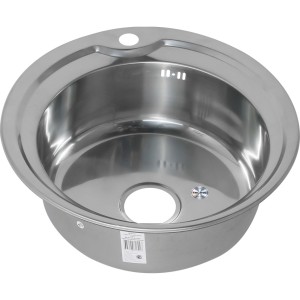 Мойка d 490 толщина металла 0,8 с сифоном К