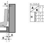 Петля мебельная вкладная SLIDE-ON EH_1-07/105 EDSON