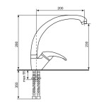 Смеситель EcoStone ES-01-328 бежевый