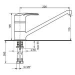 Смеситель EcoStone ES-03-342 графитовый