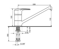 Смеситель EcoStone ES-03-342 графитовый