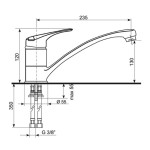 Смеситель EcoStone ES-06-341 молочный